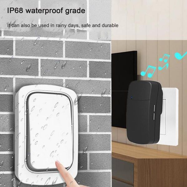 smart home control self-powered wireless remote doorbell pager penetration ip68 waterproof strong signal
smart home control self-powered wireless remote doorbell pager penetration ip68 waterproof strong signal