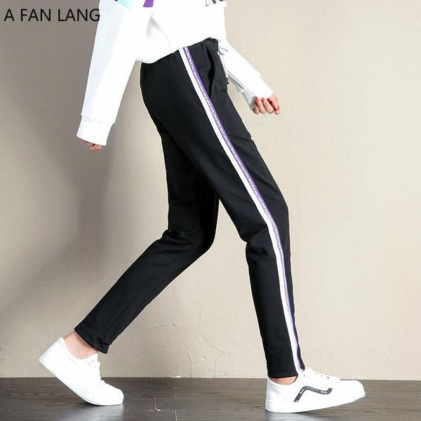 women's pants & capris a fan lang women autumn casual with letter stripe sweat harem trousers streetwear woman's sports big size 3, Black;white
women's pants & capris a fan lang women autumn casual with letter stripe sweat harem trousers streetwear woman's sports big size 3, Black;white