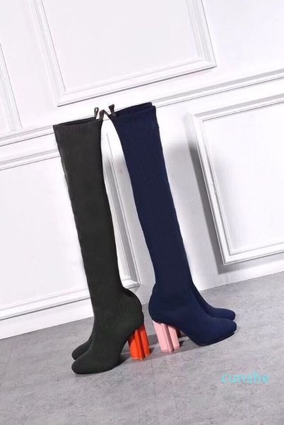 designer socks boots chunky heels fashion knitted elastic high long boots knee high heel boots letter socks woman shoes large size7202596, Black
designer socks boots chunky heels fashion knitted elastic high long boots knee high heel boots letter socks woman shoes large size7202596, Black