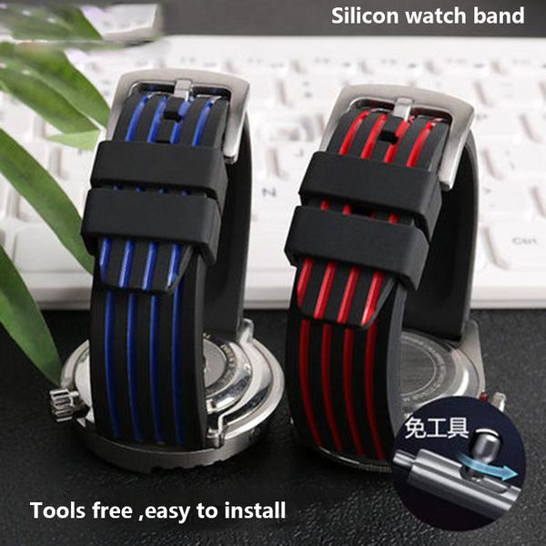 watch bands silicone strap double press insurance folding buckle universal soft rubber 18 20 22 24mm sports band, Black;brown
watch bands silicone strap double press insurance folding buckle universal soft rubber 18 20 22 24mm sports band, Black;brown