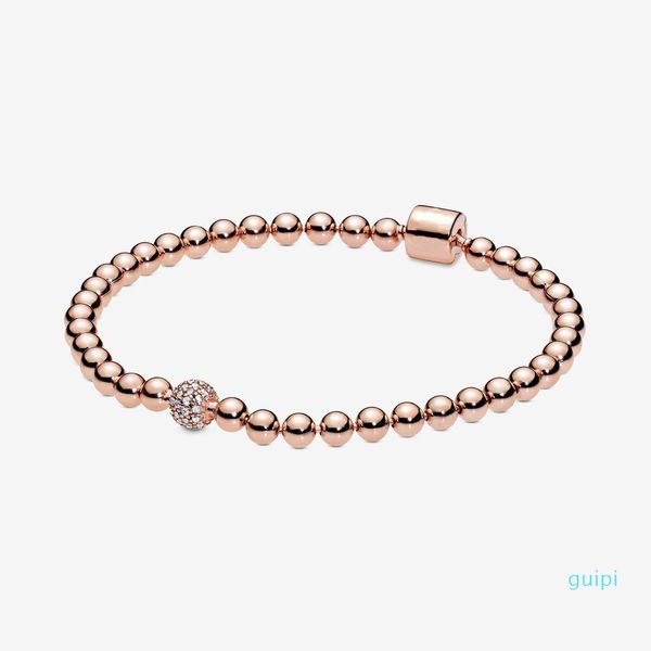 new arrival 925 sterling silver rose gold beads & pave bracelet fashion diy jewelry accessories for women gift, Golden;silver
new arrival 925 sterling silver rose gold beads & pave bracelet fashion diy jewelry accessories for women gift, Golden;silver