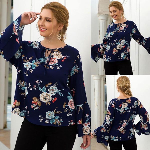 women's blouses & shirts ropa mujer plus size blouse casual v-neck print long sleeve lace-up blusas de moda 2021, White
women's blouses & shirts ropa mujer plus size blouse casual v-neck print long sleeve lace-up blusas de moda 2021, White