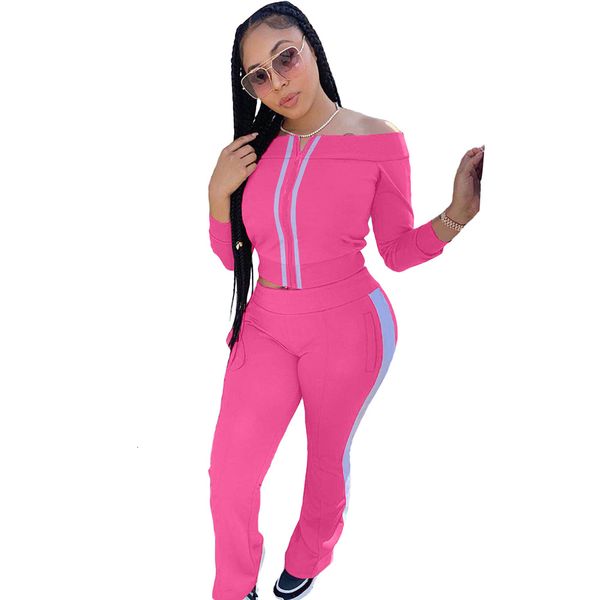 women's tracksuits casual women set slash neck off shoulder striped pocket long sleeve coat + pencil pants sportsuit clothes for, Gray
women's tracksuits casual women set slash neck off shoulder striped pocket long sleeve coat + pencil pants sportsuit clothes for, Gray