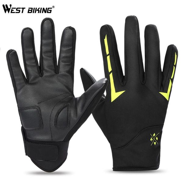 bike gloves winter fleece full finger bicycle thermal reflective touch screen ski cycling, Black
bike gloves winter fleece full finger bicycle thermal reflective touch screen ski cycling, Black