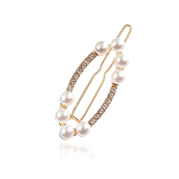exquisite pearl full diamond geometric hairpin women's spring clip hairpin clip water drill accessories, Golden;silver
exquisite pearl full diamond geometric hairpin women's spring clip hairpin clip water drill accessories, Golden;silver