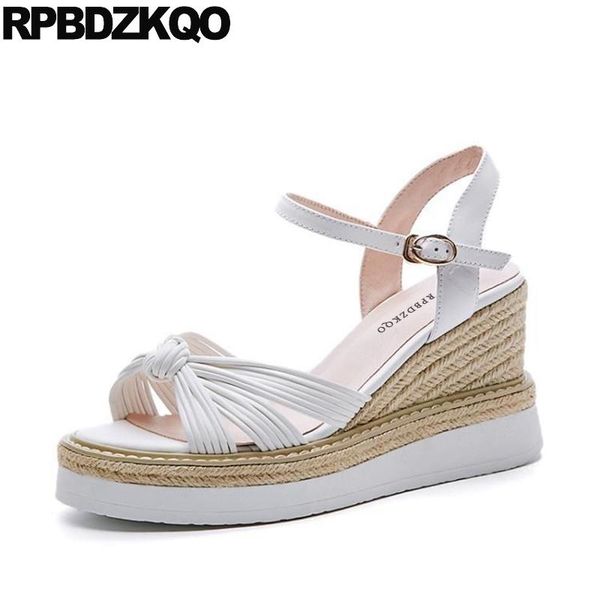double strap sandals shoes luxury pumps women white high heels espadrilles rope quality wedge platform summer genuine leather, Black
double strap sandals shoes luxury pumps women white high heels espadrilles rope quality wedge platform summer genuine leather, Black