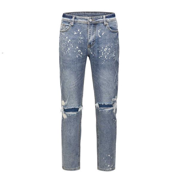 men's jeans high street paint splashes washed man's jean holes destroy casual oversize pencil retro-straight baggy denim hjdo 24ol, Blue
men's jeans high street paint splashes washed man's jean holes destroy casual oversize pencil retro-straight baggy denim hjdo 24ol, Blue