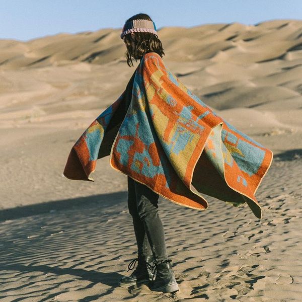 poncho shawl bohemian winter cloak jacquard weave color design keepwarm ladyscarf retrofashion women autumn thick stole scarves, Blue;gray
poncho shawl bohemian winter cloak jacquard weave color design keepwarm ladyscarf retrofashion women autumn thick stole scarves, Blue;gray