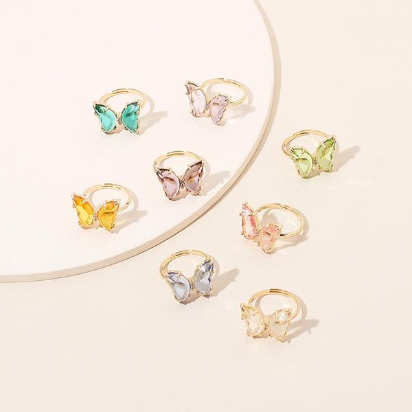 cluster rings 1pc butterfly ring adjustable purple fashion temperament sweet romantic female jewelry girl wedding gift, Golden;silver
cluster rings 1pc butterfly ring adjustable purple fashion temperament sweet romantic female jewelry girl wedding gift, Golden;silver