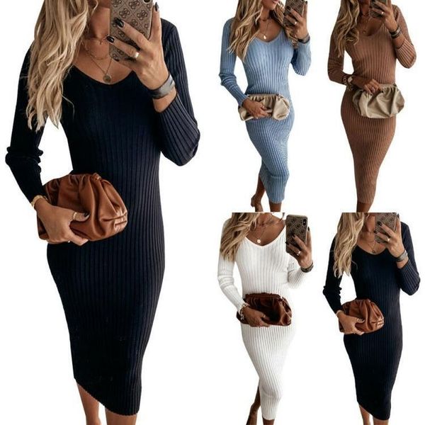 casual dresses women long skinny underwear knitted v neck sleeve sweater clothing vestido feminino uwvy, Black;gray
casual dresses women long skinny underwear knitted v neck sleeve sweater clothing vestido feminino uwvy, Black;gray