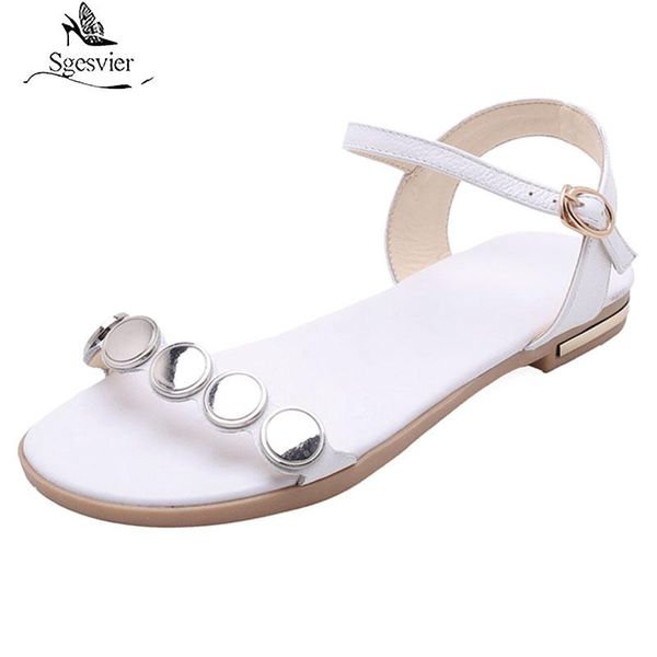sgesvier large size 31-46 summer shoes woman buckle genuine leather women flat with sandals 2021, Black
sgesvier large size 31-46 summer shoes woman buckle genuine leather women flat with sandals 2021, Black