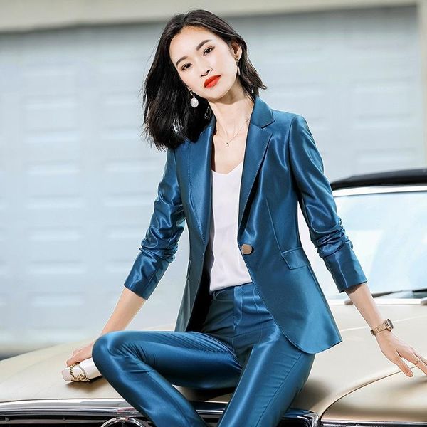 fashion women suit slim two piece office ladies work wear blazer set professional casual shiny female suits+pants women's pants, White
fashion women suit slim two piece office ladies work wear blazer set professional casual shiny female suits+pants women's pants, White