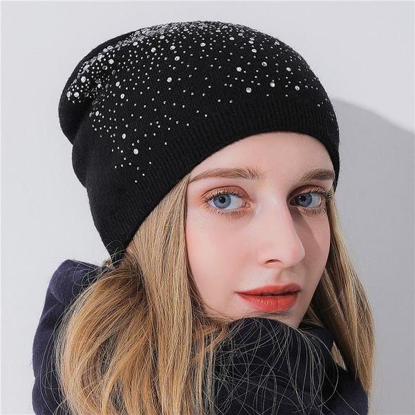 beanie/skull caps winter hat women beanie wool knitted shining rhinestone hats for cap, Blue;gray
beanie/skull caps winter hat women beanie wool knitted shining rhinestone hats for cap, Blue;gray