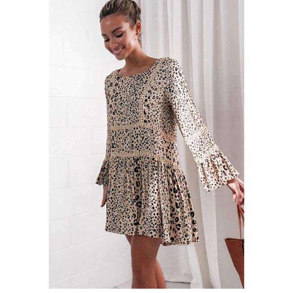 dresses digital print casual leopard fashion swing skirt dress for women, Black;gray
dresses digital print casual leopard fashion swing skirt dress for women, Black;gray