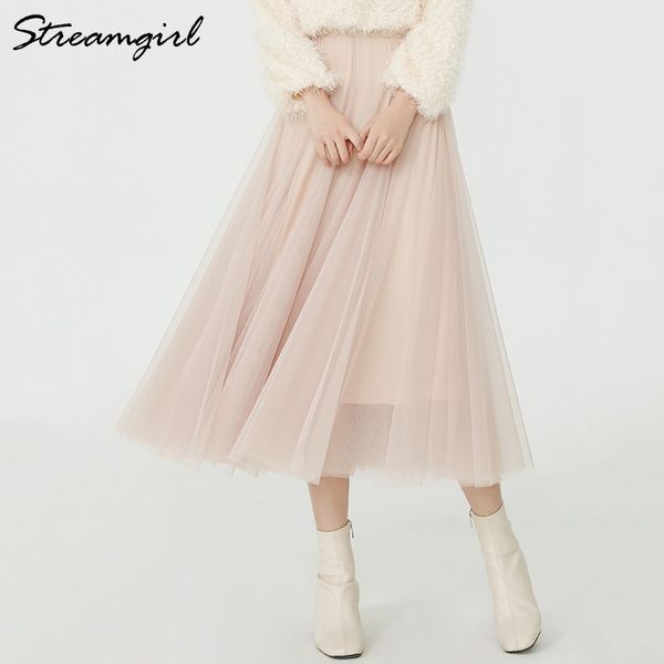 tulle skirts women maxi high waist skirt pleated black mesh skirts womens tulle pleated skirt long for women jupe femme 210421
tulle skirts women maxi high waist skirt pleated black mesh skirts womens tulle pleated skirt long for women jupe femme 210421