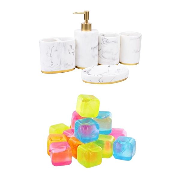 collection marble pattern soap dispenser pump & 80x colored plastic ice creams, easy to chill beverage ices baking moulds
collection marble pattern soap dispenser pump & 80x colored plastic ice creams, easy to chill beverage ices baking moulds