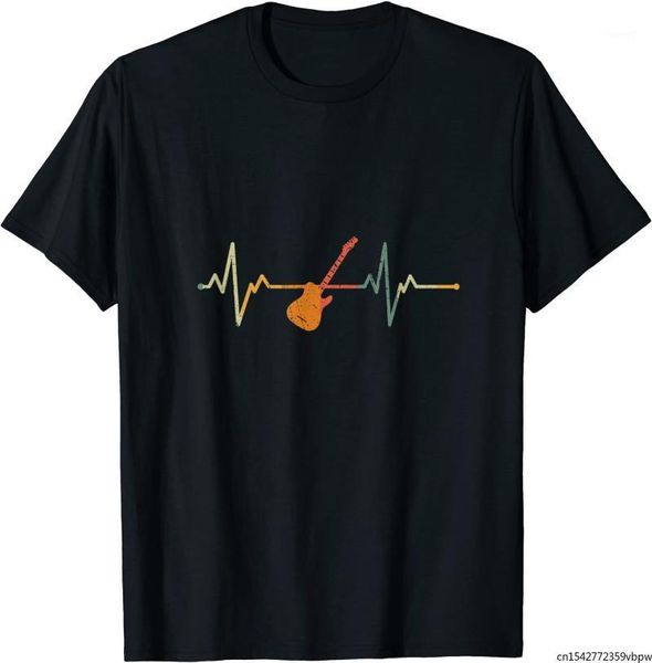 men's t-shirts vintage guitarist gift heartbeat electric guitar t-shirt, White;black
men's t-shirts vintage guitarist gift heartbeat electric guitar t-shirt, White;black