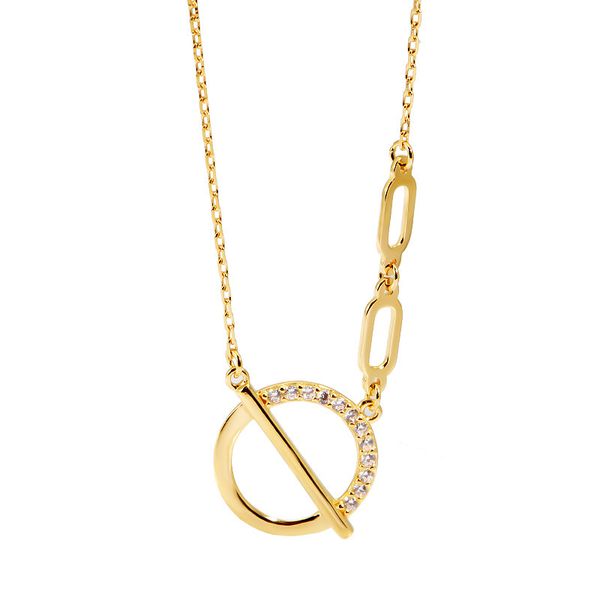 ladies sterling silver necklace gold circle shaped zircon mosaic for girlfriend must-have
ladies sterling silver necklace gold circle shaped zircon mosaic for girlfriend must-have