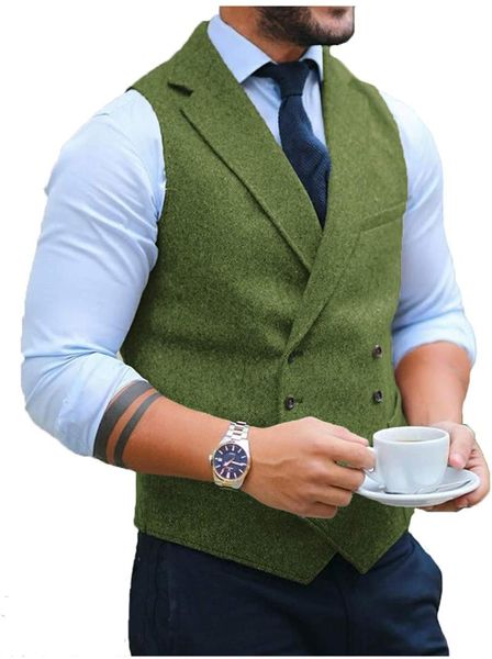 men's vests fashion tweed vest for men casual slim fit double breasted waistcoat party steampunk, Black;white
men's vests fashion tweed vest for men casual slim fit double breasted waistcoat party steampunk, Black;white