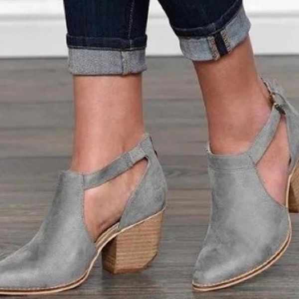 sandals woman pu leather ankle boots women high heels plus size vintage shoes female mujer sapato feminino, Black
sandals woman pu leather ankle boots women high heels plus size vintage shoes female mujer sapato feminino, Black