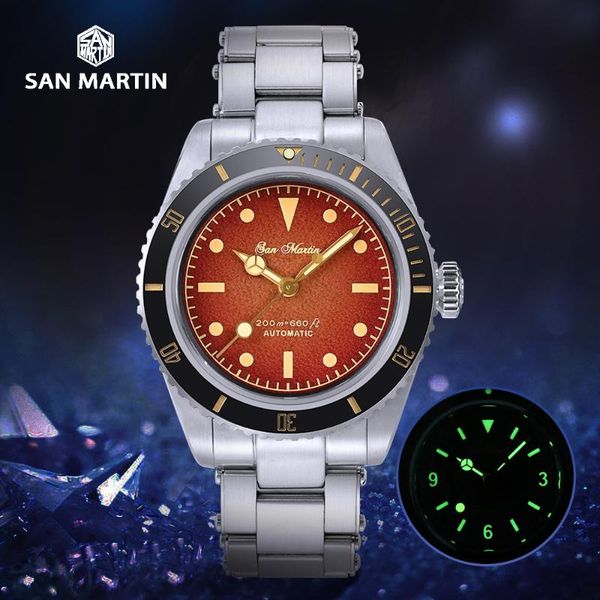 wristwatches san martin 6200 watch 38mm leather dial vintage retro water ghost sapphire yn55a men automatic mechanical diver sports watches, Slivery;brown
wristwatches san martin 6200 watch 38mm leather dial vintage retro water ghost sapphire yn55a men automatic mechanical diver sports watches, Slivery;brown