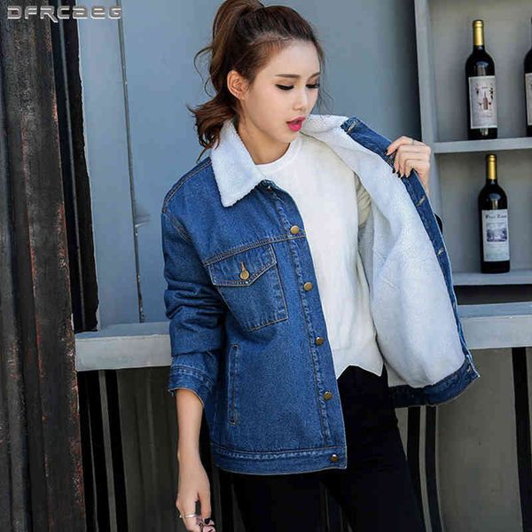 women's jackets casual loose oversized jeans plus velvet thick winter coat women vintage boyfriend denim wool liner outerwear t16c, Black;brown
women's jackets casual loose oversized jeans plus velvet thick winter coat women vintage boyfriend denim wool liner outerwear t16c, Black;brown
