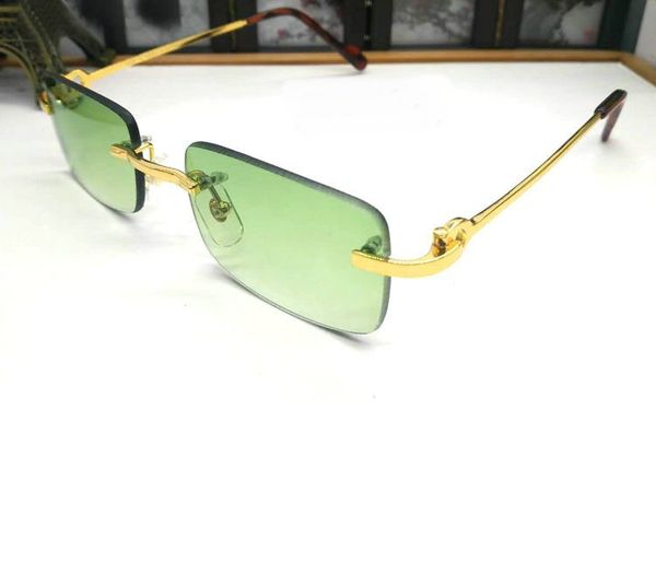 vintage rimless sunglasses gold green lens sonnenbrille fashion glasses for men women sun shades 100% uv protection eye wear with box, White;black
vintage rimless sunglasses gold green lens sonnenbrille fashion glasses for men women sun shades 100% uv protection eye wear with box, White;black