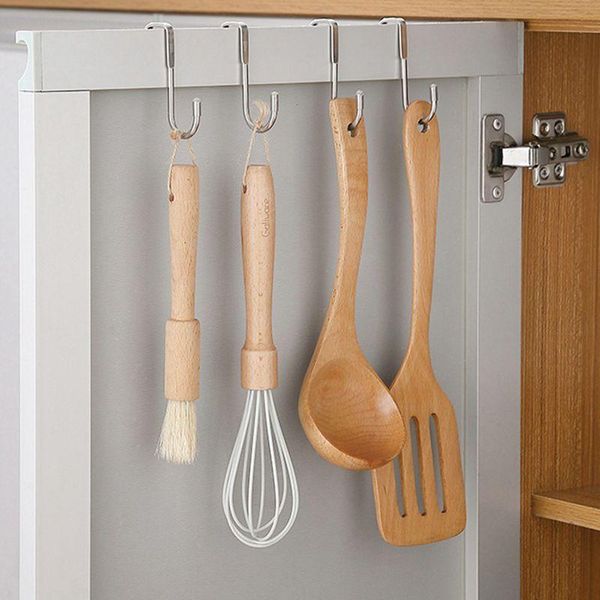 hooks & rails 1pcs hanger hook stainless steel s-shape punching door storage sdouble multi-function hangers kitchen bedroom
hooks & rails 1pcs hanger hook stainless steel s-shape punching door storage sdouble multi-function hangers kitchen bedroom
