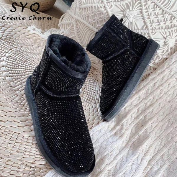 boots 2021 woman winter women shoes zapato mujer buty leather ankle snow fashion australia rain metallic bot, Black
boots 2021 woman winter women shoes zapato mujer buty leather ankle snow fashion australia rain metallic bot, Black