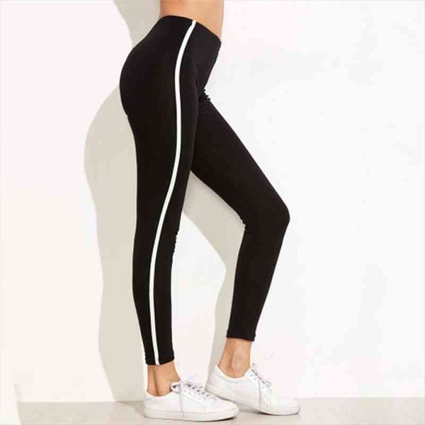 gothic white stripe side leggings women slim fitness leggings high waist elastic workout for gym sport running, Black
gothic white stripe side leggings women slim fitness leggings high waist elastic workout for gym sport running, Black