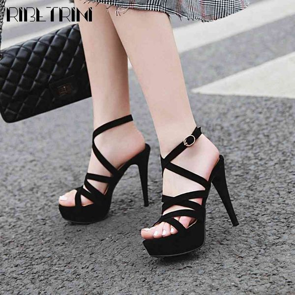 sandals female open toe platform buckle strap solid flock shoes high heels women fashion sandals, Black
sandals female open toe platform buckle strap solid flock shoes high heels women fashion sandals, Black