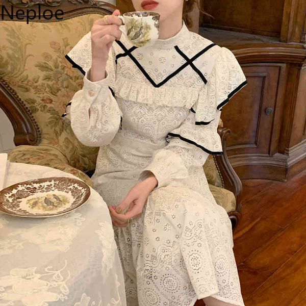 neploe maxi dress korean chic elegant femme robe stand neck hollow out lace temperament high waist slim dresses for women 94915 210422, Black;gray
neploe maxi dress korean chic elegant femme robe stand neck hollow out lace temperament high waist slim dresses for women 94915 210422, Black;gray