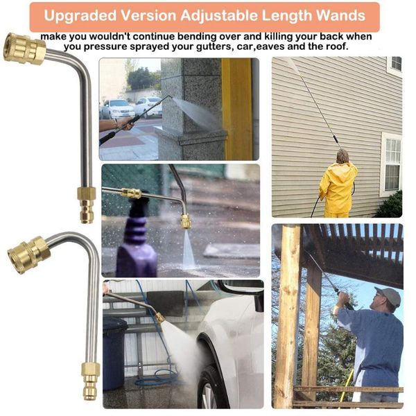 watering equipments 6pcs high pressure washer wand set extension washing rod electric tank cleaning tool for jet water spray guns
watering equipments 6pcs high pressure washer wand set extension washing rod electric tank cleaning tool for jet water spray guns