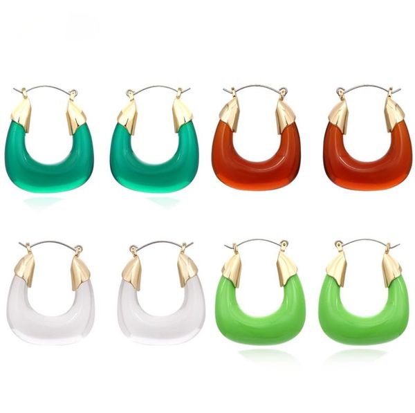 hoop & huggie 2021 korean colorful transparent resin circel earrings geometric u-shaped acrylic earring for woman girls travel jewelry, Golden;silver
hoop & huggie 2021 korean colorful transparent resin circel earrings geometric u-shaped acrylic earring for woman girls travel jewelry, Golden;silver