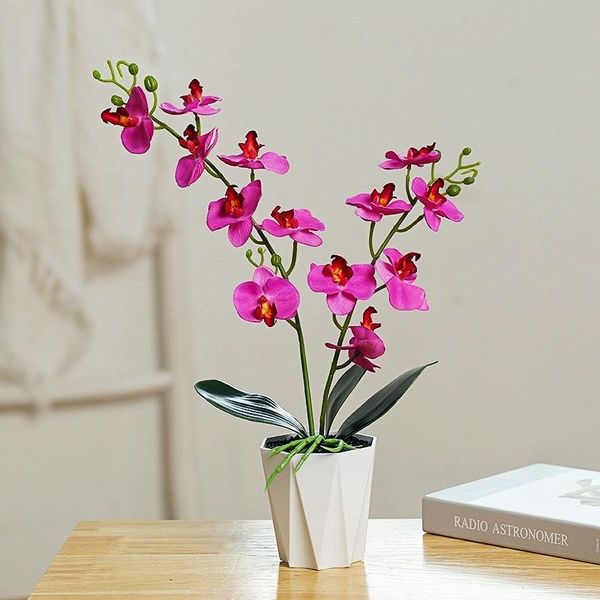 decorative flowers & wreaths simulation two-forked phalaenopsis potted plant, 45cm home living bedroom deskdecorate, el decoration ornam
decorative flowers & wreaths simulation two-forked phalaenopsis potted plant, 45cm home living bedroom deskdecorate, el decoration ornam