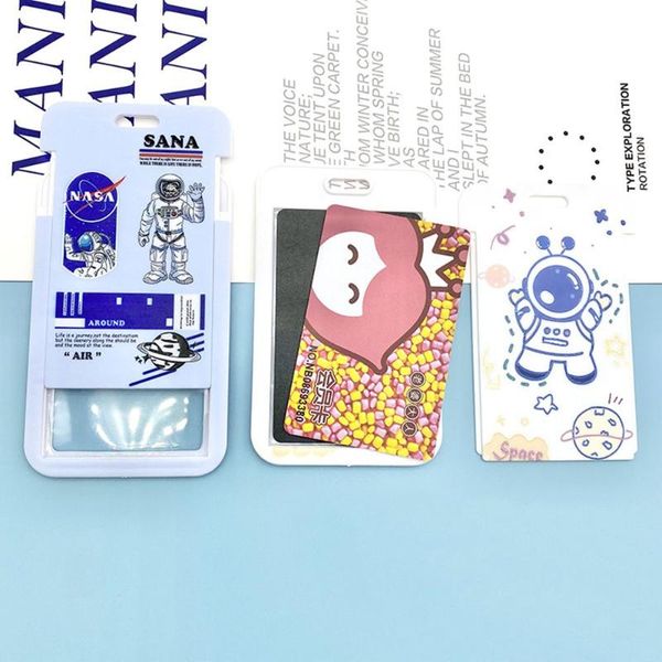 card holders bus astronaut identity students retractable case lanyard rope holder protector cover, Brown;gray
card holders bus astronaut identity students retractable case lanyard rope holder protector cover, Brown;gray