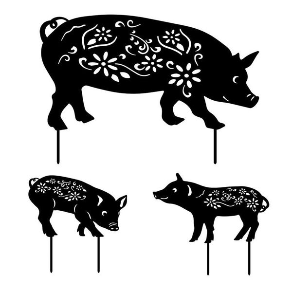 3pcs garden decoration outdoor lawn statues black acrylic pig yard art silhouette decor backyard stakes decorations
3pcs garden decoration outdoor lawn statues black acrylic pig yard art silhouette decor backyard stakes decorations