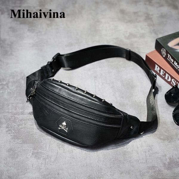 mihaivina men skull rivet fanny pack waist belt bag for women leather shoulder pouch bags casual luxury designer
mihaivina men skull rivet fanny pack waist belt bag for women leather shoulder pouch bags casual luxury designer