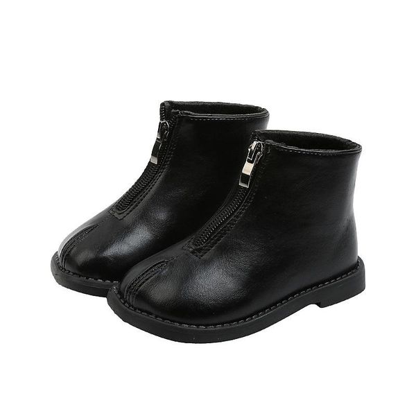 children boots for boys girls toddlers little kids warm winter simple classic front zipper fashion leather 21-30, Black;grey
children boots for boys girls toddlers little kids warm winter simple classic front zipper fashion leather 21-30, Black;grey