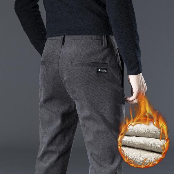 men's pants brand corduroy men warm slim winter fleece cotton fashion casual jogger streetwear trousers male plus size 28-38, Black
men's pants brand corduroy men warm slim winter fleece cotton fashion casual jogger streetwear trousers male plus size 28-38, Black