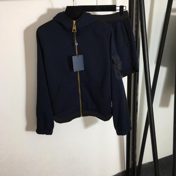 women's jackets 2021 spring and summer brand fashion casual loose hooded jacket plus a hundred sports shorts suit women, Black;brown
women's jackets 2021 spring and summer brand fashion casual loose hooded jacket plus a hundred sports shorts suit women, Black;brown