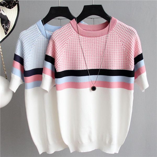 women's sweaters korean short sleeved sweater, knitted basic, fine, pink, 2021, White;black
women's sweaters korean short sleeved sweater, knitted basic, fine, pink, 2021, White;black