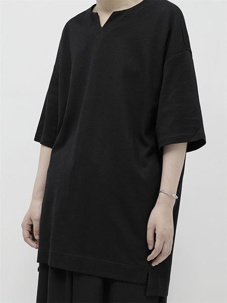 men's t-shirts large couple's dark yamamoto style personalized collar t-shirt short sleeve trendy clothes loose shoulders in summe, White;black
men's t-shirts large couple's dark yamamoto style personalized collar t-shirt short sleeve trendy clothes loose shoulders in summe, White;black