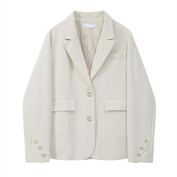 women's suits & blazers blazer coat women 2021 spring and autumn korean version of the shoulder pad design sense solid color suit jacke, White;black
women's suits & blazers blazer coat women 2021 spring and autumn korean version of the shoulder pad design sense solid color suit jacke, White;black