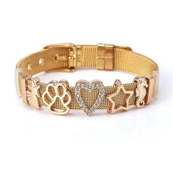 charm bracelets diy starfish slide beads fit 10mm watch keeper mesh for women brand simple ocean style jewelry gift, Golden;silver
charm bracelets diy starfish slide beads fit 10mm watch keeper mesh for women brand simple ocean style jewelry gift, Golden;silver