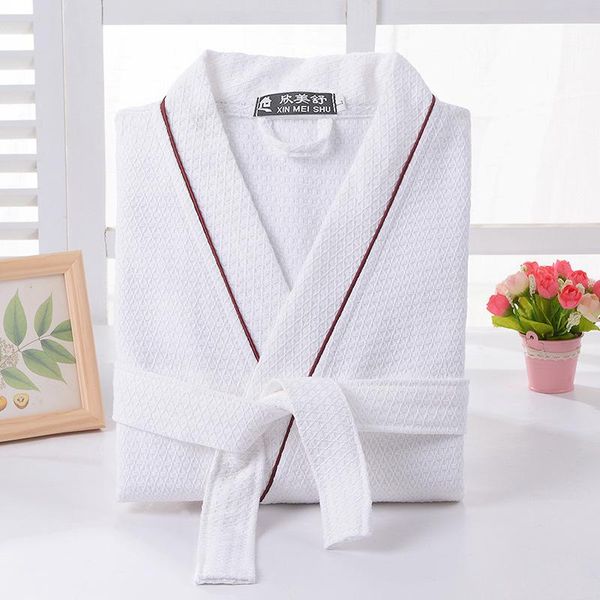 women's sleepwear el robes solid color waffle men woman cotton lovers bathrobe soft ladies casual homewear bath robe women badjas, Black;red
women's sleepwear el robes solid color waffle men woman cotton lovers bathrobe soft ladies casual homewear bath robe women badjas, Black;red