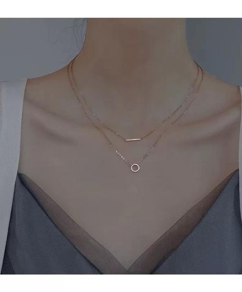 chains 2022 925 sterling silver double-layer necklace female simple niche design sense light luxury clavicle chain net red tide sil
chains 2022 925 sterling silver double-layer necklace female simple niche design sense light luxury clavicle chain net red tide sil