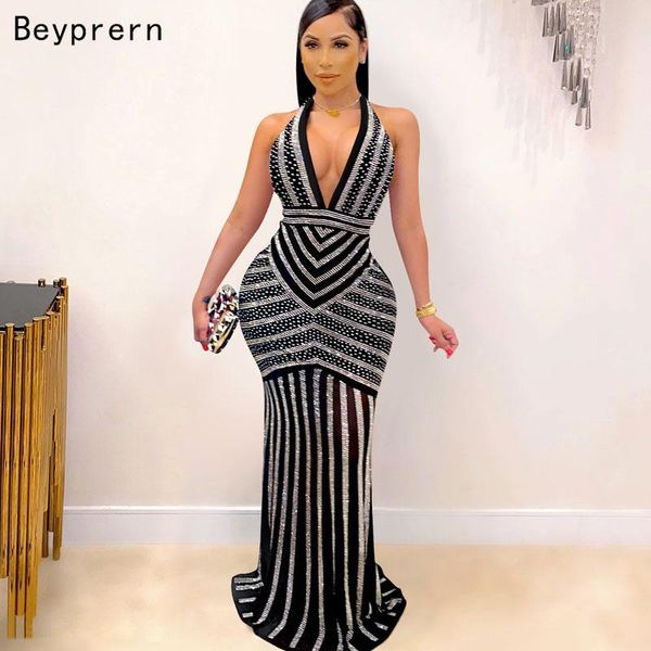 beyprern beautiful crystal studded party dress gown sparkle backless sequins bodycon maxi dresses chirstmas outfits clubwear casual, Black;gray
beyprern beautiful crystal studded party dress gown sparkle backless sequins bodycon maxi dresses chirstmas outfits clubwear casual, Black;gray