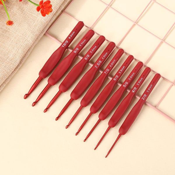 8/9pcs practical crochet hooks set 2mm-6.0mm yarn knitting needles diy hand sweater sewing accessories notions & tools, Black
8/9pcs practical crochet hooks set 2mm-6.0mm yarn knitting needles diy hand sweater sewing accessories notions & tools, Black