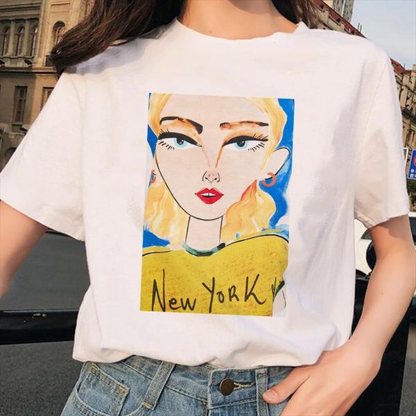 harajuku vogue print and men t shirt women kawaii short aesthetic korean style tee femme vintage streetwear mujer, White;black
harajuku vogue print and men t shirt women kawaii short aesthetic korean style tee femme vintage streetwear mujer, White;black